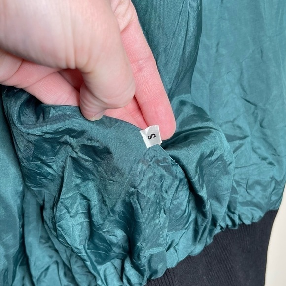 Spenser Jeremy Vintage Paisley Print Silk Full Zip Up Bomber Jacket - Picture 5 of 6